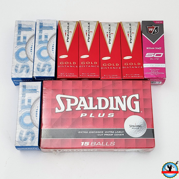 Lot Of 39 New Golf Balls Spalding Pinnacle and Wilson - Picture 1 of 7